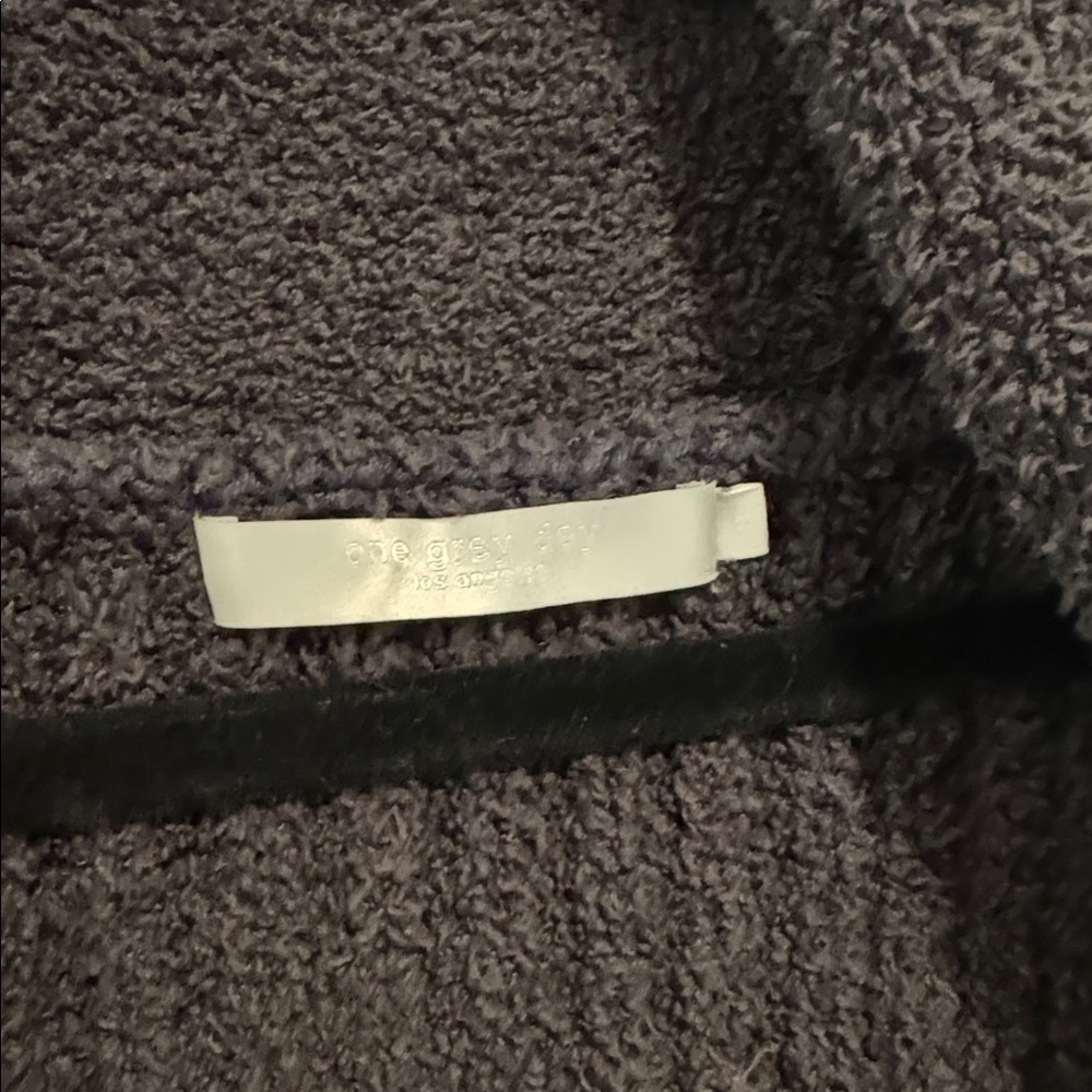 One Grey Day Soft Ribbed Cardigan - Picture 2 of 3